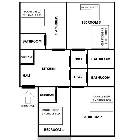 Roomy Lobzowska Street Apartment *